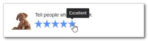 Facebook review stars rating