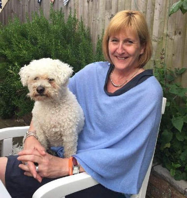 Our new Practice Manager Gilly Wright and her dog, Alfie