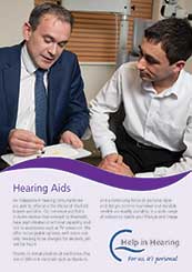 Hearing aids service sheet
