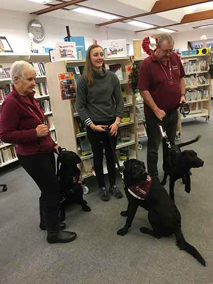 Mike & Clare Coote & their hearing dog puppies