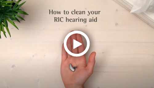 How to clean a RIC hearing aid
