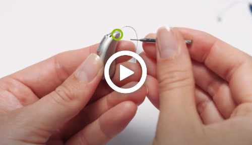 How to replace the receiver on a Phonak Audéo M hearing aid